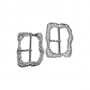 Gürtelschließe, 40 mm, 30011-101, silbern