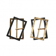 Gürtelschließe, 40 mm, 30014-100, schwarz-golden