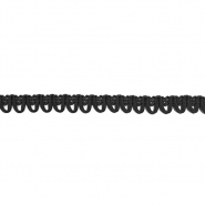 Band, dekorativ, Wildleder, 15 mm, 30024-002, schwarz