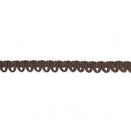 Band, dekorativ, Wildleder, 15 mm, 30024-025, dunkelbraun