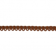 Band, dekorativ, Wildleder, 15 mm, 30024-054, braun