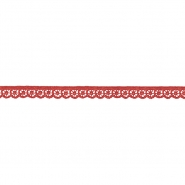 Spitze, gestickt, Ornament, 10 mm, 30025-009, rot
