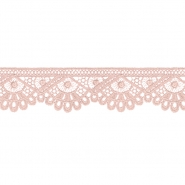 Spitze, gestickt, Ornament, 42 mm, 30026-055, rosa