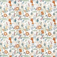 Baumwolle, Popeline, Tiere, 30035-03, mint