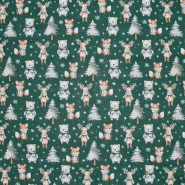 Baumwolle, Popeline, festlich, 30061-01, grün