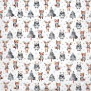 Baumwolle, Popeline, festlich, 30061-02, weiß