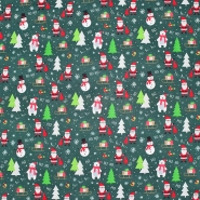 Baumwolle, Popeline, festlich, Weihnachten, 30062-01, grün