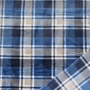 Velours coral, beidseitig, Karo, 22001-002