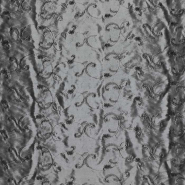 Taft, Polyester, Stickerei, 30163-032, Silbern