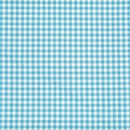 Baumwolle, Popeline, kariert, 30179-012, türkis