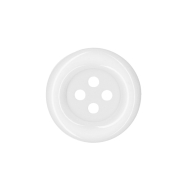 Knopf, klassisch, 23 mm, 30213-001, Weiß