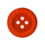 Knopf, klassisch, 38 mm, 30214-008, Rot