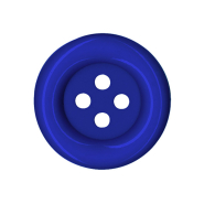 Knopf, klassisch, 38 mm, 30214-013, Blau