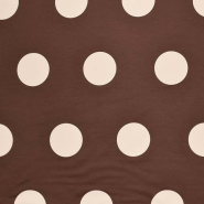 Sweatshirtstoff, Punkte, 30247-580, braun