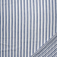 Musselin, doppelt, beidseiting, Streifen, 30249-980, dunkelblau