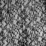 Spitze, elastisch, floral, 30208-1001, Schwarz