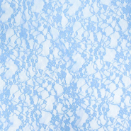 Spitze, elastisch, Floral, 30208-403, Hellblau