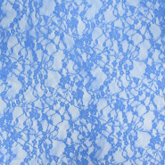 Spitze, elastisch, Floral, 30208-529, Blau