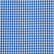 Baumwolle, Popeline, Karo, 30212-002, Blau