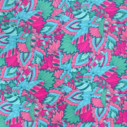 Gewebe, Viskose, digital, Natur, 30279-942, türkis