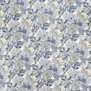 Gewebe, Tencel, Leinen, Digitaldruck, Floral, 30286-940, grau