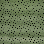 Plüsch Baumwolle, Punkte, 30333-007, grün