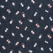 Jersey, Baumwolle, Digitaldruck, für Kinder, 30334-001, blau