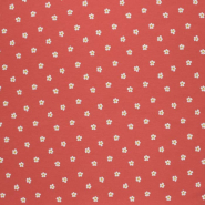 Sweatshirtstoff, Floral, 30335-007, korallenrot