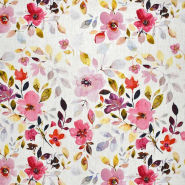 Leinen, Viskose, Digitaldruck, Floral, 30272-142