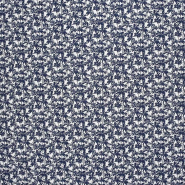 Baumwolle, Popeline, Elastan, Natur, 30416-19, blau