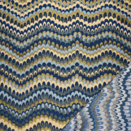 Deko-Jacquard, beidseiting, Geometrisch, 30391-20, Blau