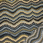 Deko-Jacquard, beidseiting, Geometrisch, 30391-90, Schwarz