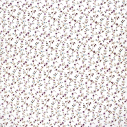 Baumwolle, Popeline, Elastan, Floral, 30431-38, violett