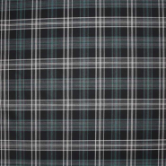 Anzugstoff, Karo, 30463-001, Schwarz-Grün