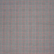 Anzugstoff, Karo, 30463-007, Schwarz-Rot