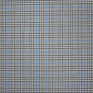 Anzugstoff, Karo, 30463-009, Schwarz-Blau