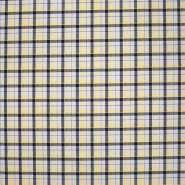 Anzugstoff, Karo, 30464-102, Schwarz-Gelb