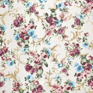 Jacquard, beidseiting, Floral, 30467-02
