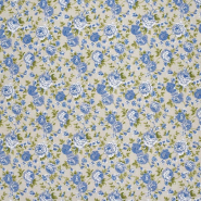Deko, Druck, Floral, 27849-190, blau
