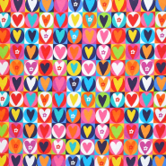 Jersey, Baumwolle, Herzen, 30507-1597