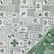 Deko-Jacquard, beidseiting, Landhausstil, 30483-37, Grün