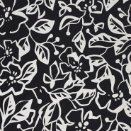 Leinen, Viskose, Floral, 30590