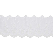 Spitze, bestickt, Abschluss, 70 mm, 30597-001