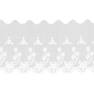 Spitze, bestickt, Abschluss, 95 mm, 30601-001