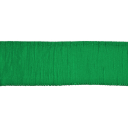 Band, dekorativ, Plissee, 65 mm, 30615-013, grün