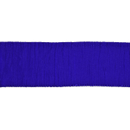 Band, dekorativ, plissiert, 65 mm, 30615-019, blau