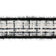 Band, dekorativ, 25 mm, 30617-001, weiß