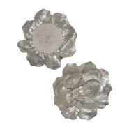 Applikation, Blume, 11 cm, 30620-003, beige