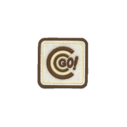 Applikation, Aufschrift, 30622-025, braun