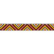 Band, Kristalle, 21 mm, 30629-009, rot-gelb